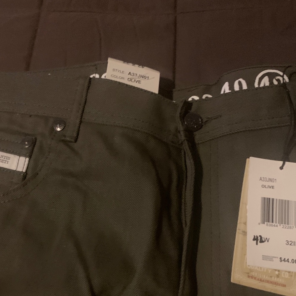Akademiks Olive Men Jeans